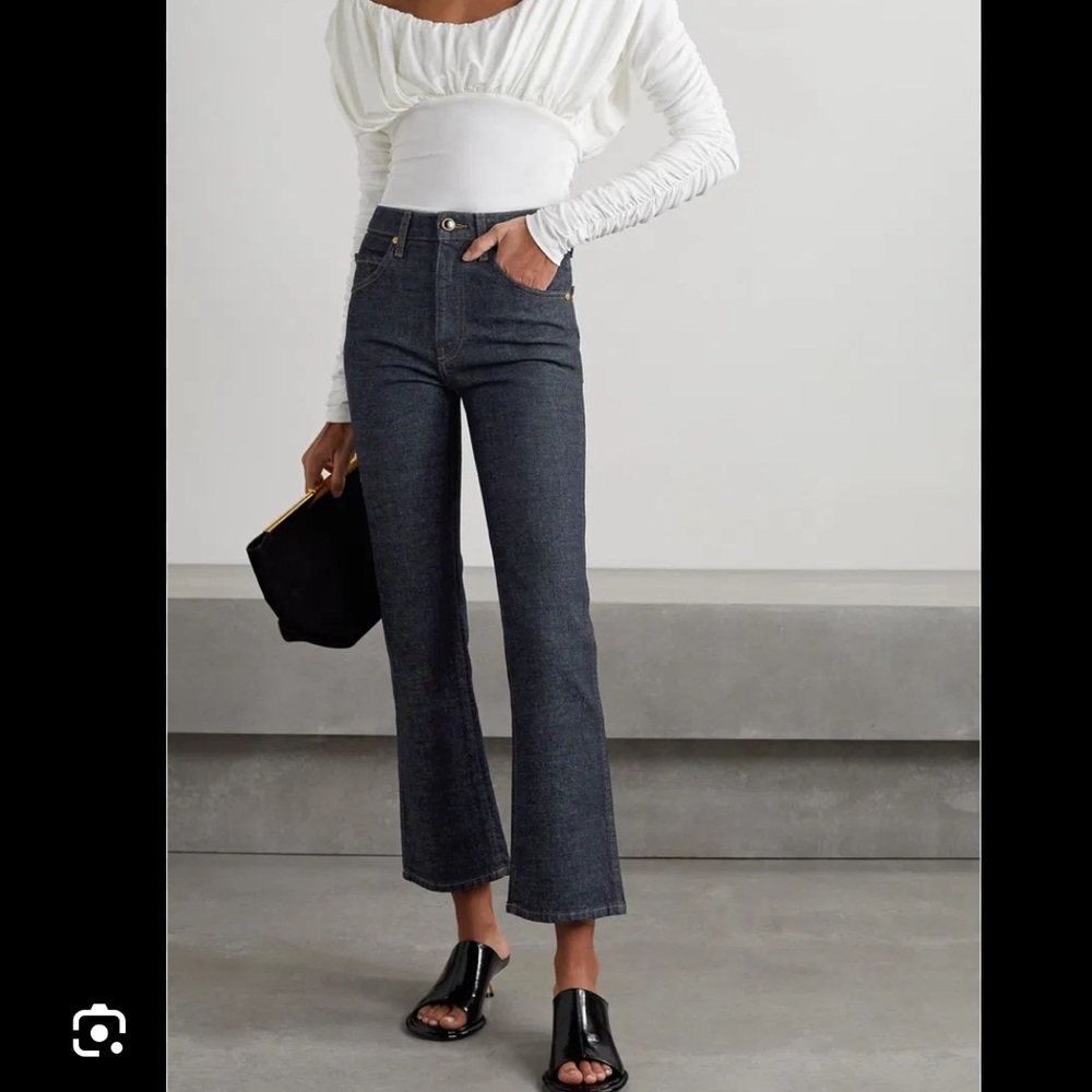 KHAITE Dark Wash Vivian Jeans